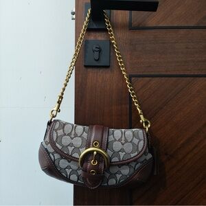 Coach Soho Flap Limited Re-Edition 2006 Retro Canvas & Leather Bag